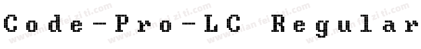 Code-Pro-LC Regular字体转换